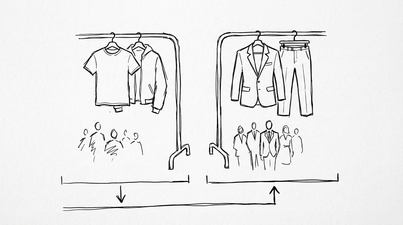 ターゲット層と価格帯が大きく異なります