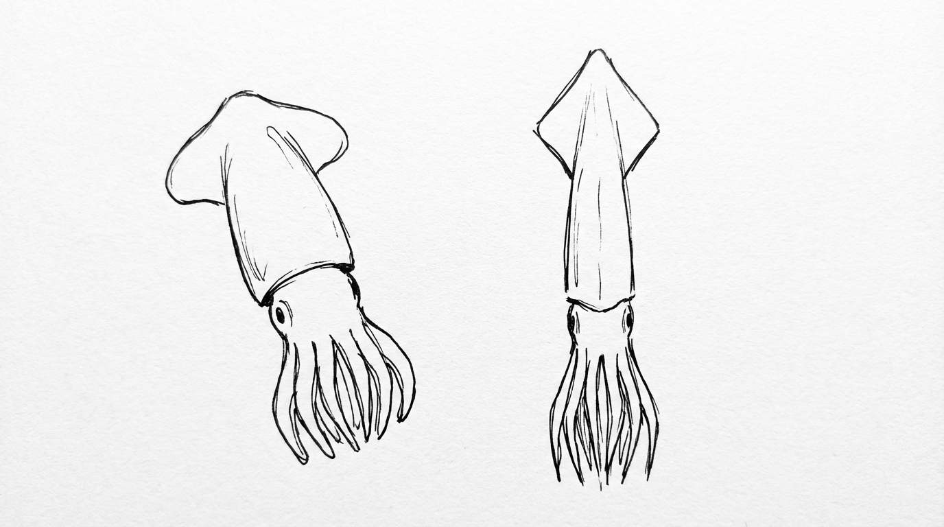 実は別種？それとも同じ？2つのイカの本当の関係