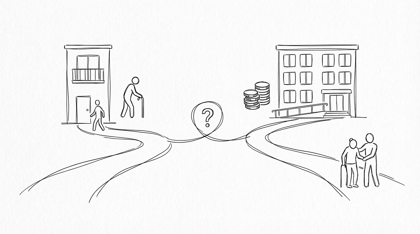 選び方の結論：自立度と費用が分かれ道