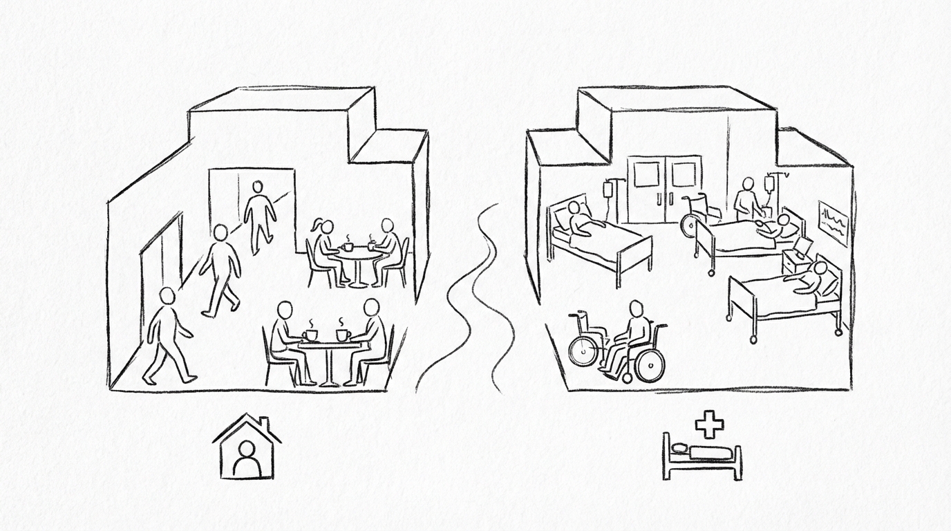 2つの施設で目的や条件が異なる理由