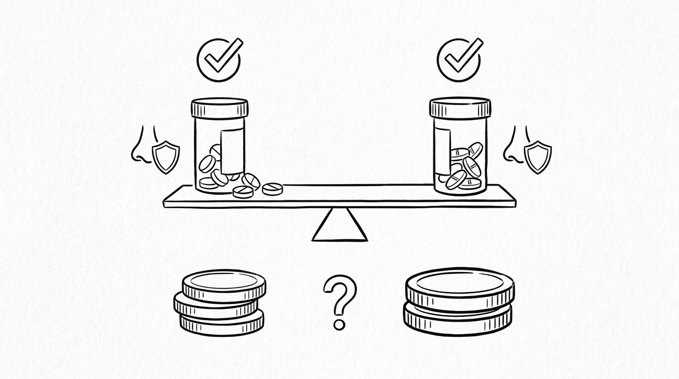 なぜ効果が同じで価格に違いがあるの？